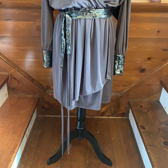 - Miss 60 Sequin Silver Dress - - Picture 2 of 10